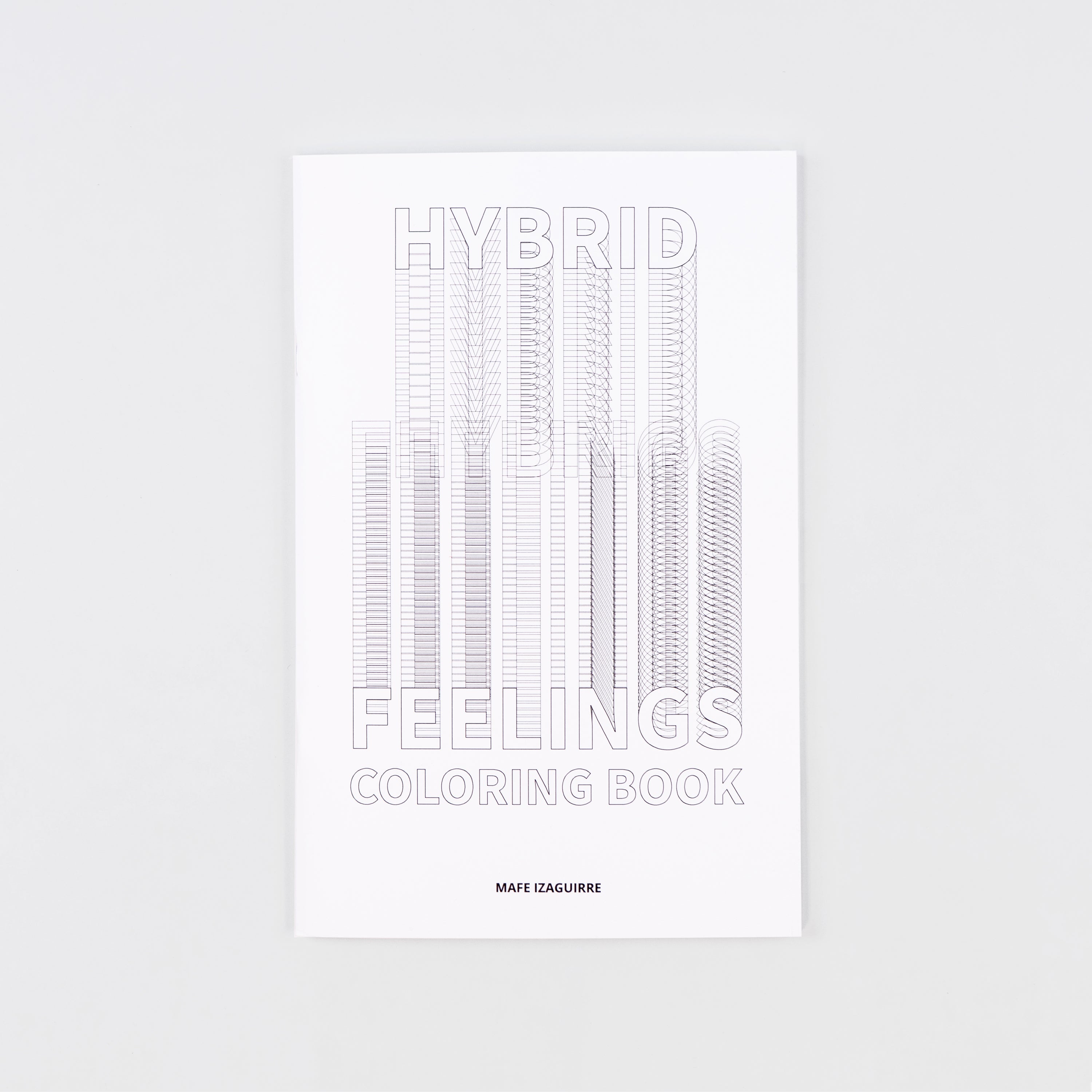 Coloring book cover with text in a white background.